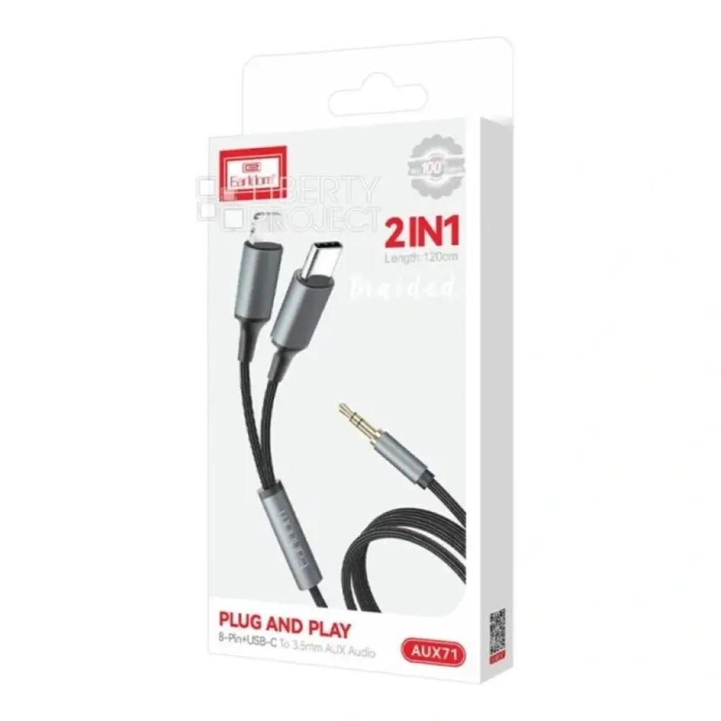 2 In 1 AUXLightning TypeC