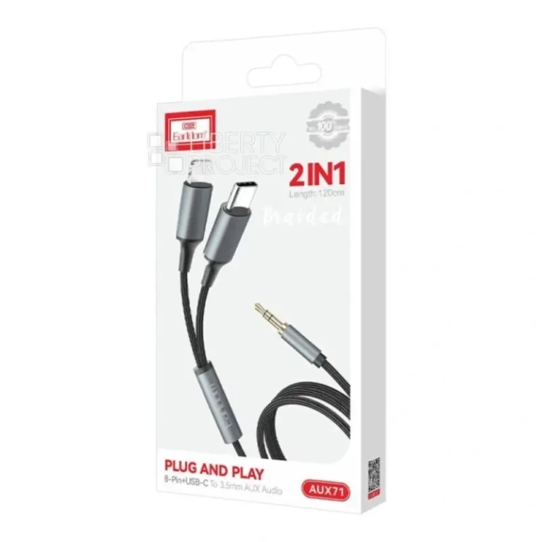 2 In 1 AUXLightning TypeC